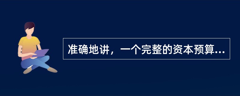 准确地讲，一个完整的资本预算包括（）。