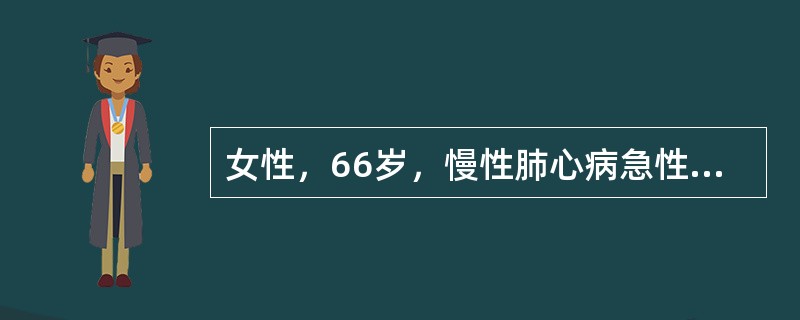 女性，66岁，慢性肺心病急性加重，并发感染性休克，尿少，最可能的酸碱失衡是（）