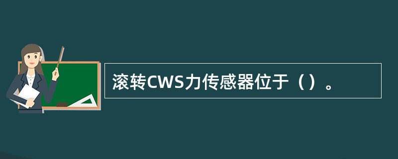 滚转CWS力传感器位于（）。