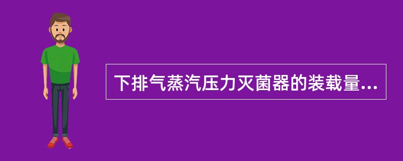 下排气蒸汽压力灭菌器的装载量不得超过柜室内容量的（）。