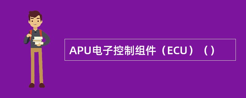 APU电子控制组件（ECU）（）