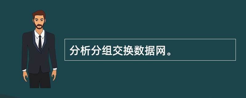 分析分组交换数据网。