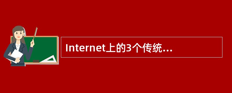 Internet上的3个传统的基本应用是（）。