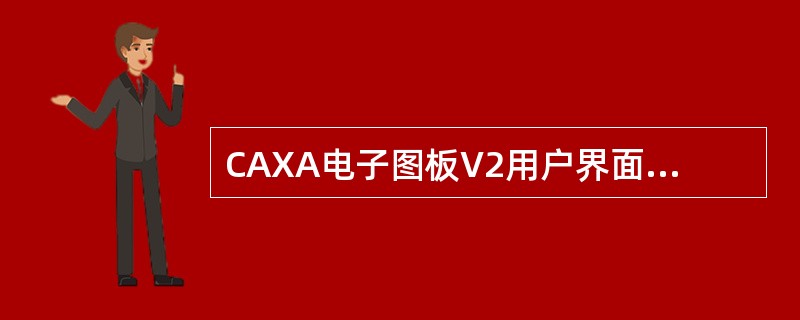 CAXA电子图板V2用户界面主要包括四部分，即（）、菜单系统、状态显示或提示部分