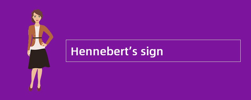Hennebert’s sign