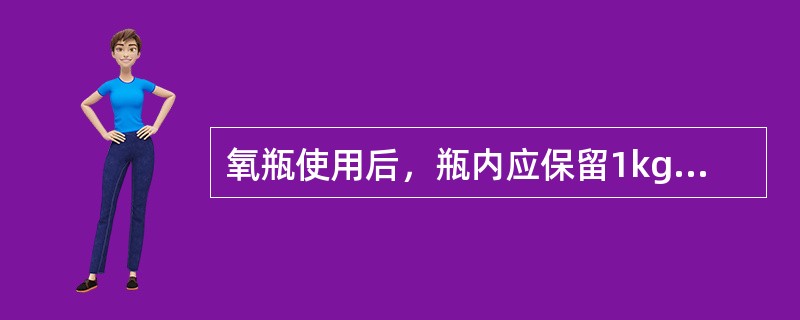 氧瓶使用后，瓶内应保留1kg／cm2的剩余压力。目的在于()