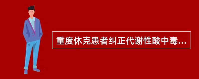 重度休克患者纠正代谢性酸中毒时，下列哪些可以使用（）