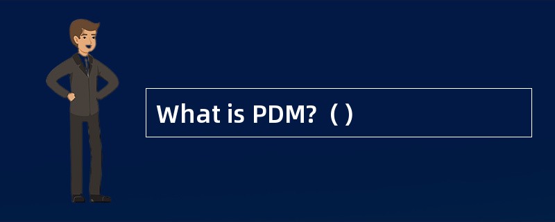 What is PDM?（）