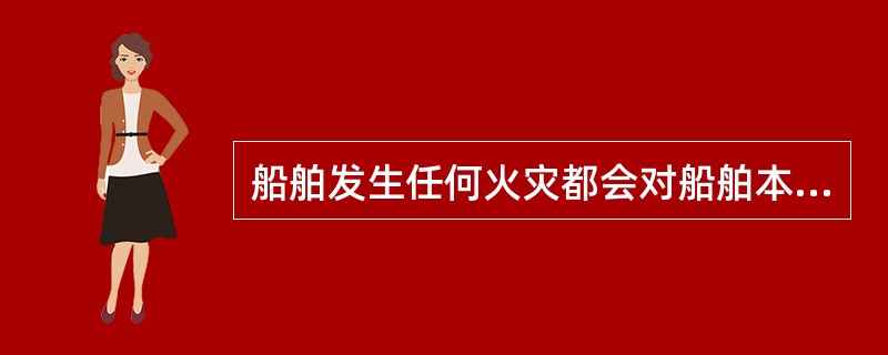 船舶发生任何火灾都会对船舶本身和装载的货物造成损害，一旦火灾蔓延扩大还会造成人身