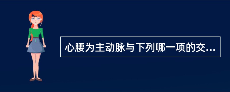 心腰为主动脉与下列哪一项的交接处（）。