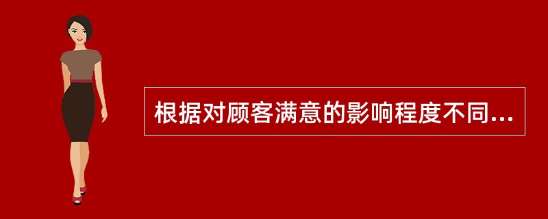 根据对顾客满意的影响程度不同，一般可将质量特性分为（）。