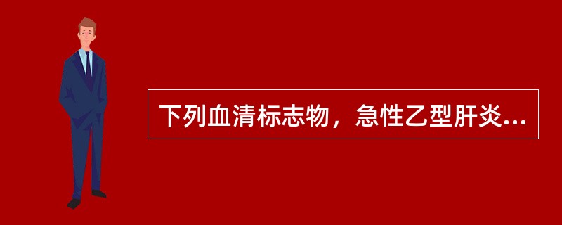 下列血清标志物，急性乙型肝炎窗口期可检出的是（）。