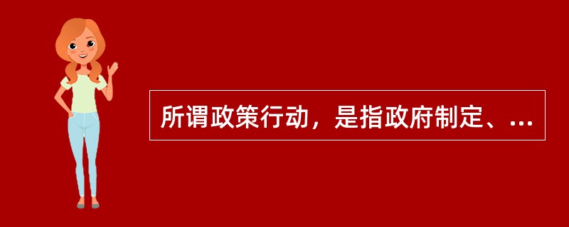 所谓政策行动，是指政府制定、()和修改政策等行动的总和。