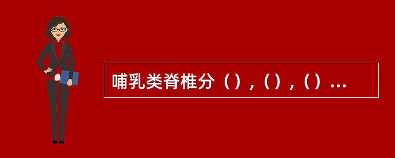哺乳类脊椎分（）,（）,（）,（）,（）五部分，