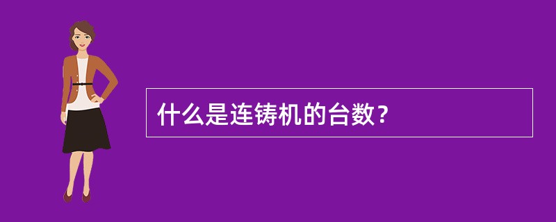 什么是连铸机的台数？