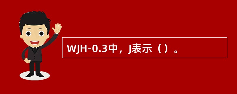 WJH-0.3中，J表示（）。