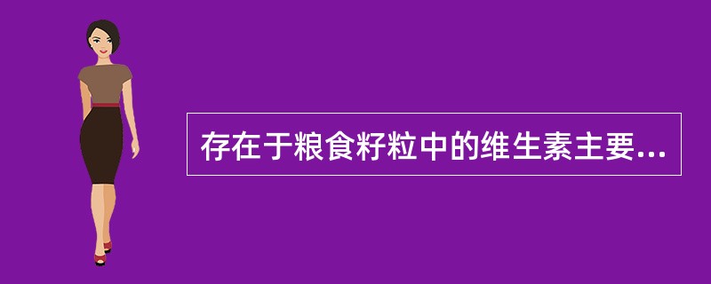 存在于粮食籽粒中的维生素主要是（）、维生素E和维生素A原――类胡萝卜素等，主要分