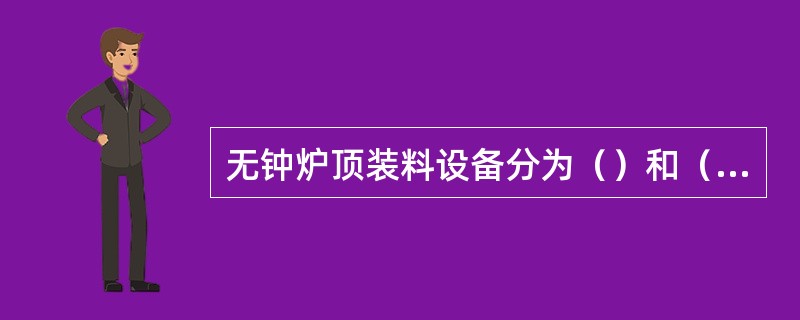 无钟炉顶装料设备分为（）和（）结构。