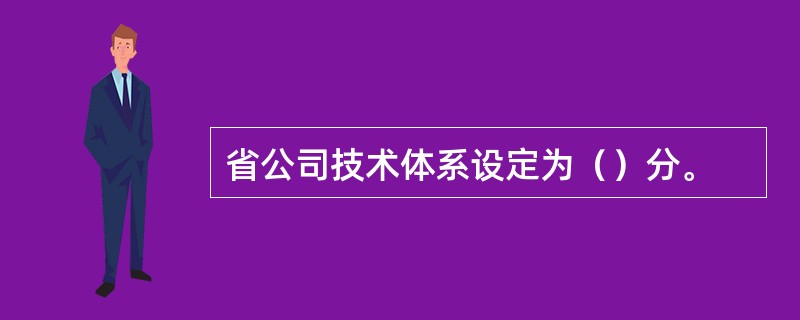 省公司技术体系设定为（）分。