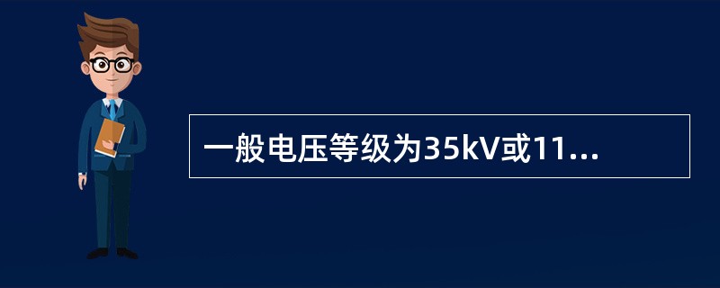 一般电压等级为35kV或110kV的线路称为（）。