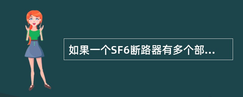 如果一个SF6断路器有多个部件有缺陷，如何对这个设备进行评价（）。