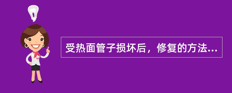 受热面管子损坏后，修复的方法主要是（）及（）。