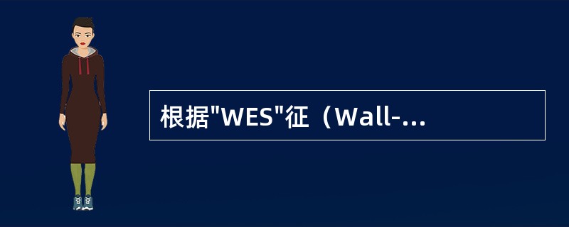 根据"WES"征（Wall-Echo-Shadow）可诊断（）。