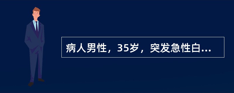 病人男性，35岁，突发急性白血病，临床主要表现为皮肤黏膜瘀点、呕血，其出血的主要