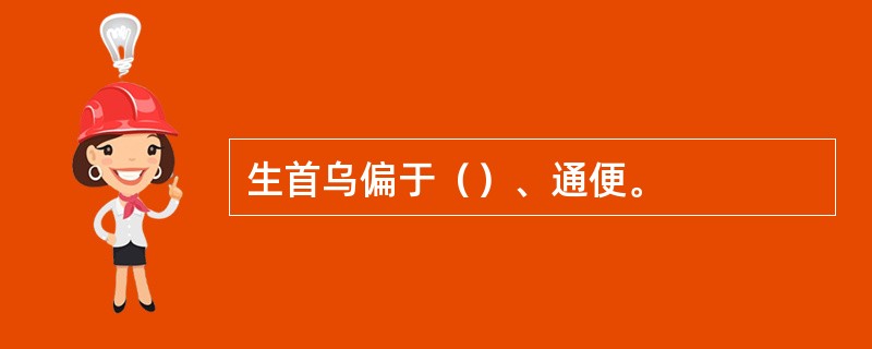 生首乌偏于（）、通便。