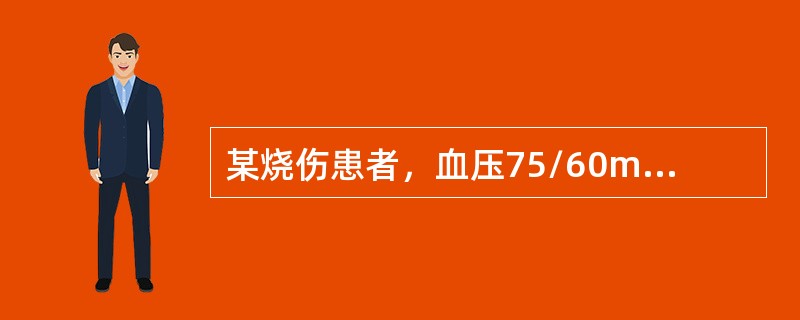 某烧伤患者，血压75/60mmHg.中心静脉压3cmH2O，该患者存在（）。