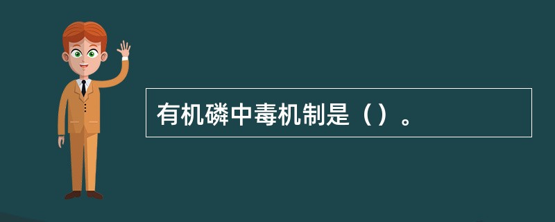 有机磷中毒机制是（）。