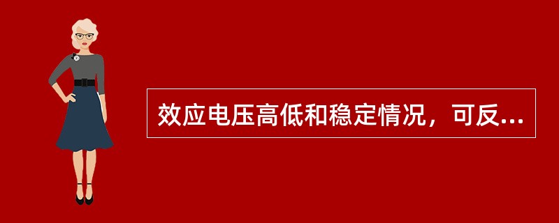 效应电压高低和稳定情况，可反映出电解槽（）。