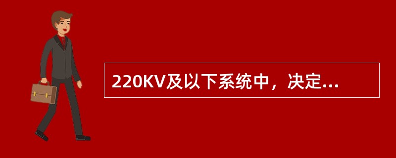 220KV及以下系统中，决定电气设备绝缘水平的主要因素是（）。