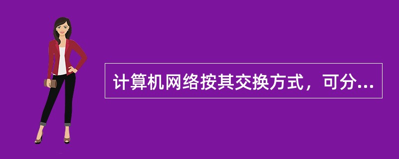 计算机网络按其交换方式，可分为电路交换网、报文交换网和（）。
