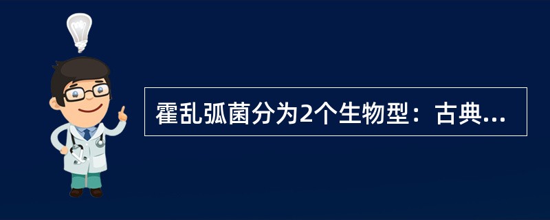 霍乱弧菌分为2个生物型：古典生物型和（）。