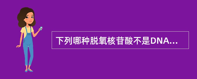 下列哪种脱氧核苷酸不是DNA的组分（）。