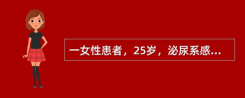 一女性患者，25岁，泌尿系感染用链霉素治疗3天，疗效不好，可改用下列哪种药物（）