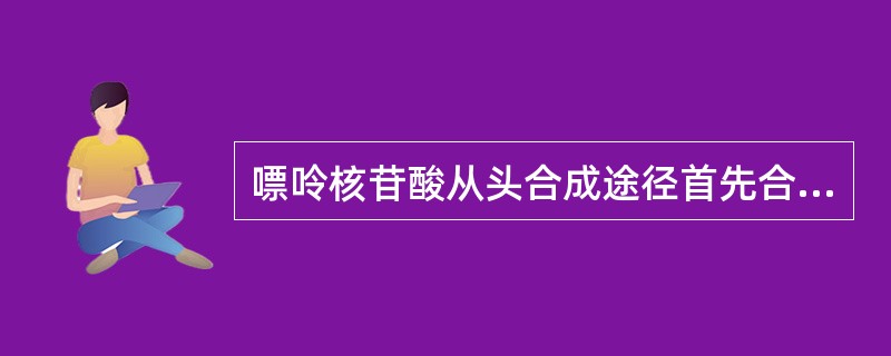 嘌呤核苷酸从头合成途径首先合成的是（）。