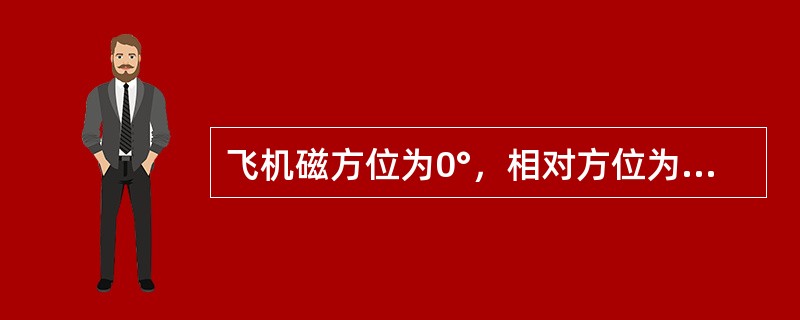 飞机磁方位为0°，相对方位为0°，VOR方位应为（）.