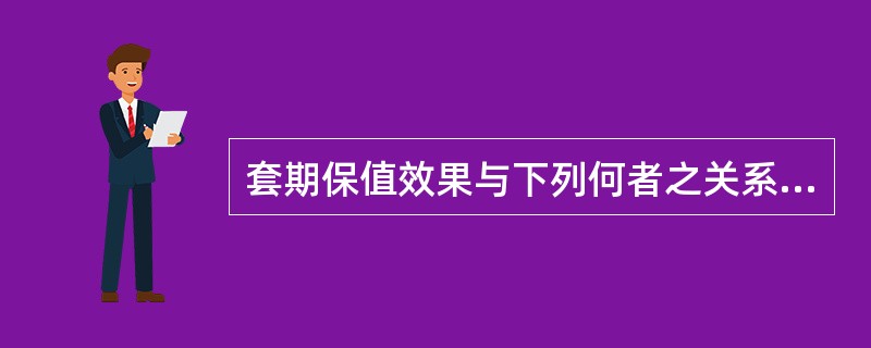 套期保值效果与下列何者之关系最密切（）