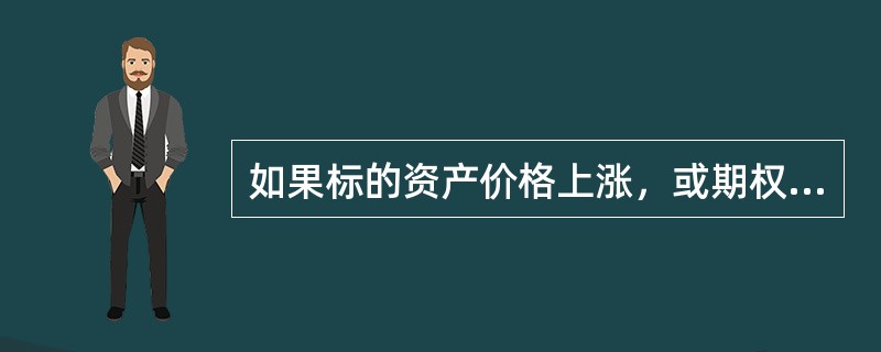 如果标的资产价格上涨，或期权卖方行权，看涨期权空头被要求履行，以执行价格卖出标的