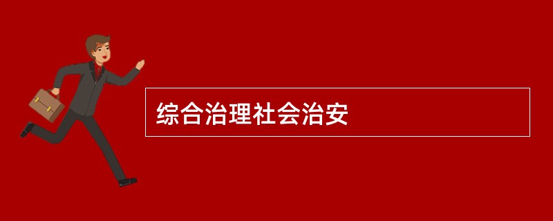 综合治理社会治安