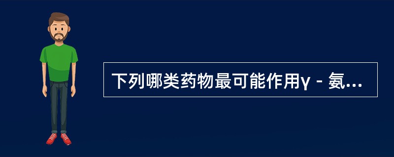 下列哪类药物最可能作用γ－氨基丁酸(GABA)受体()