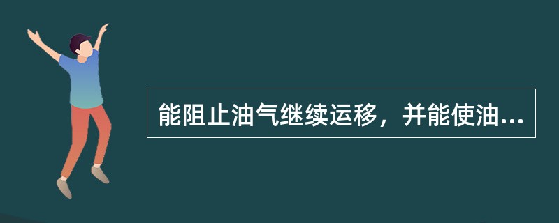 能阻止油气继续运移，并能使油气聚集起来，形成油气藏的地质场所称为（）。