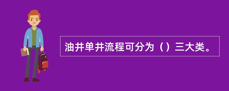 油井单井流程可分为（）三大类。