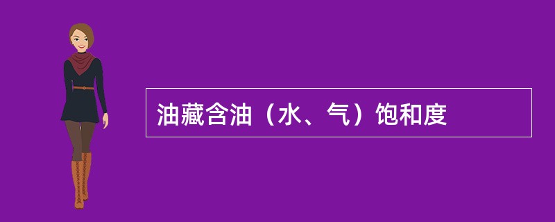 油藏含油（水、气）饱和度