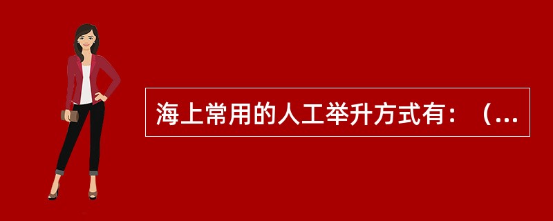 海上常用的人工举升方式有：（）。