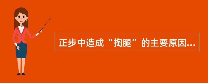 正步中造成“掏腿”的主要原因是腿部发力的时间过早。