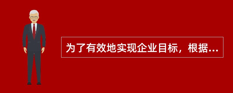 为了有效地实现企业目标，根据企业成员的职位、责任、权力及其相互的关系进行明确的划