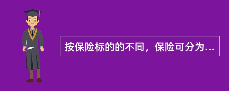 按保险标的的不同，保险可分为（）。